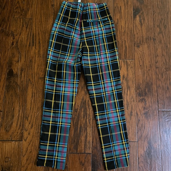 Size 0 high waisted plaid Mod Cloth x Collectif trousers - Picture 3 of 3